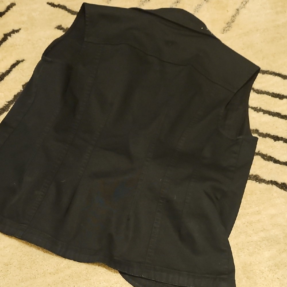 Christine Alexander Black Studded Sleeveless Vest - Picture 6 of 6